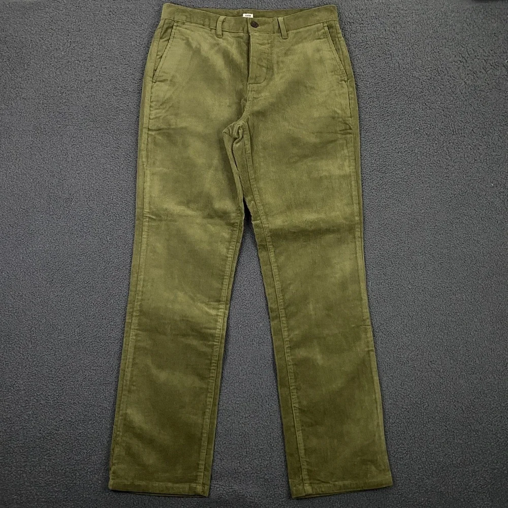 Katin Corey Corduroy Pant Mens 31x32 Slim Straight Chino Olive Green
